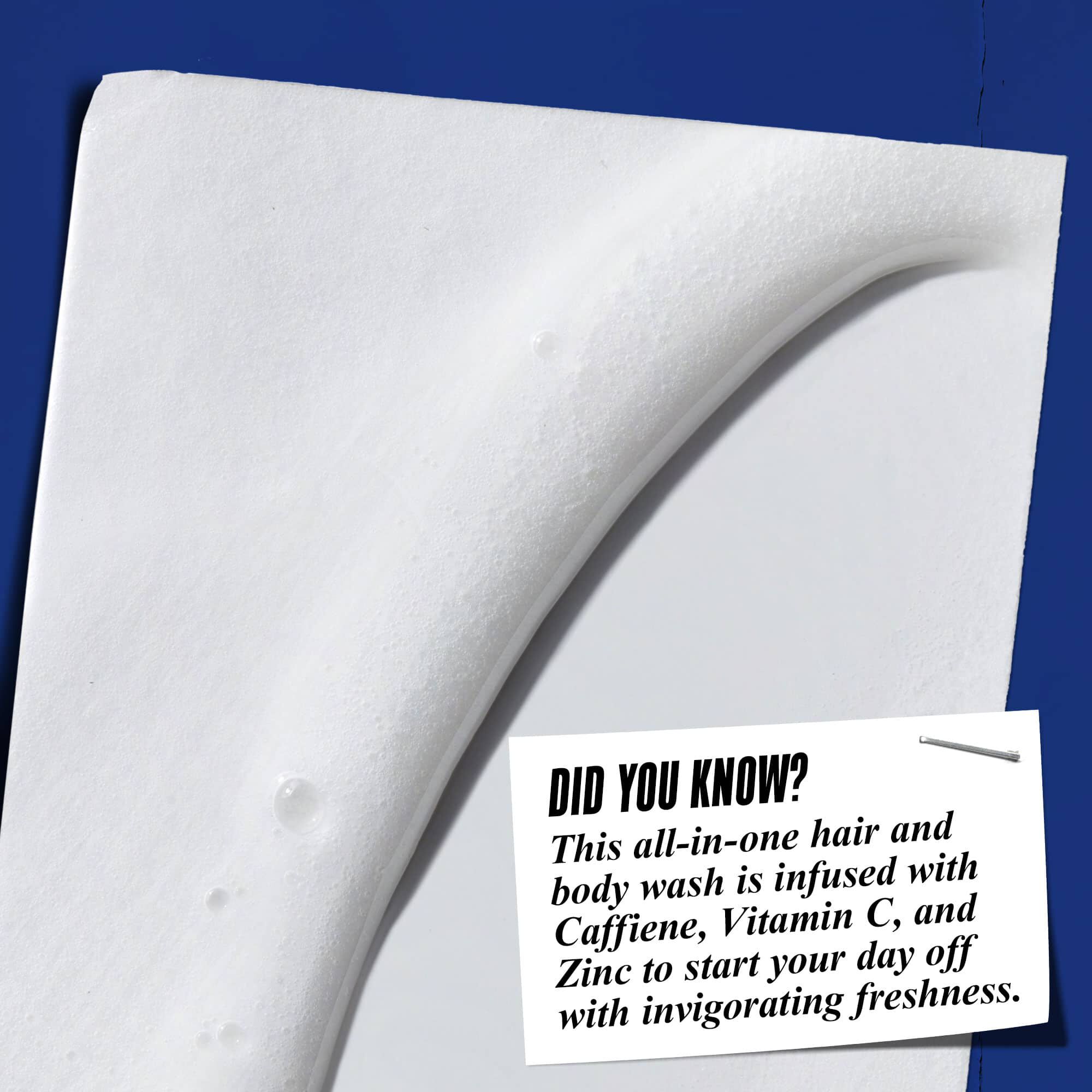 Věděli jste? Obsahuje kofein, vitamin C a zinek pro povzbuzujici svěžest na začatku dne.