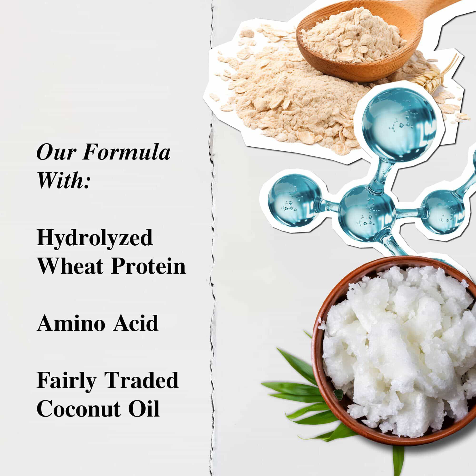 Složeni šamponu Kiehl's Amino Acid – hydrolyzovany pšeničny protein, aminokyseliny, kokosovy olej z fair trade