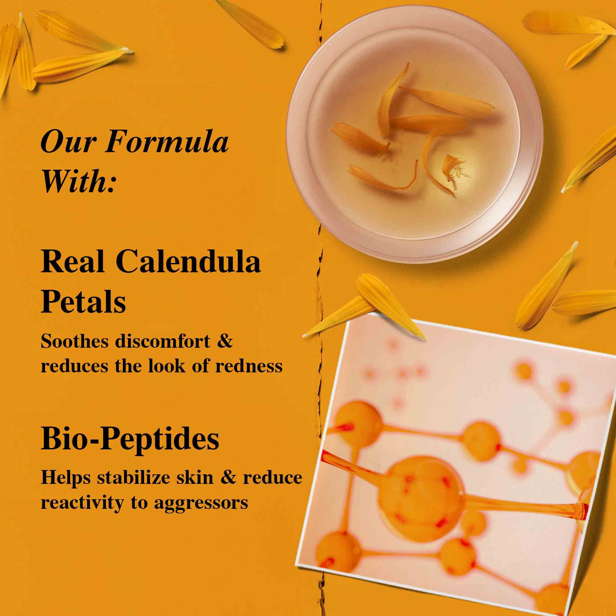 Okvětni listky měsičku.