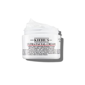 Fotografie otevřene skleničky kremu Kiehl's Ultra Facial Cream