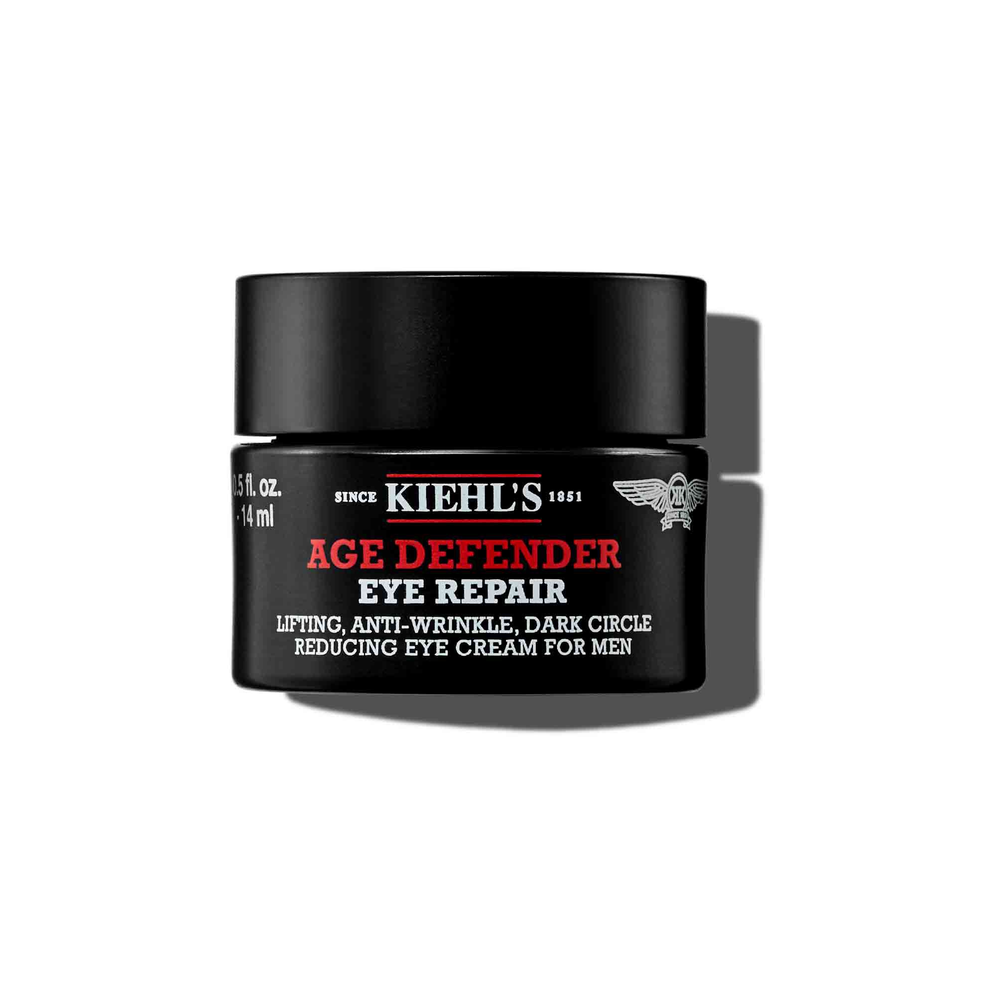 14ml kelimek očniho kremu Kiehl's Age Defender Eye Repair na bilem pozadi.
