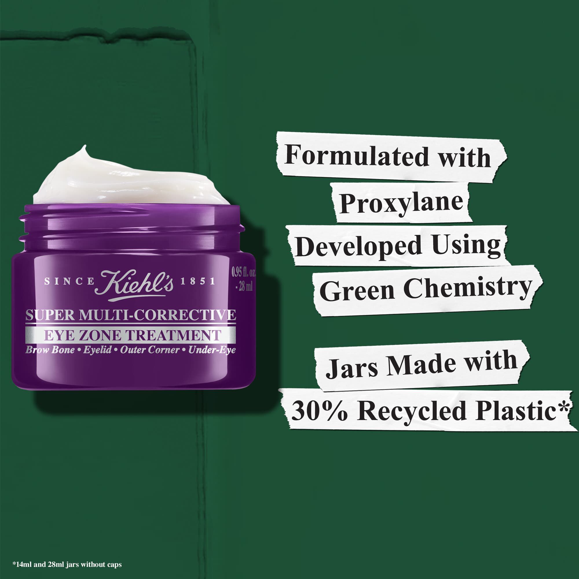 Složeni s latkou Proxylane vyvinutou pomoci zelene chemie – skleničky jsou vyrobeny z 30 % z recyklovaneho plastu