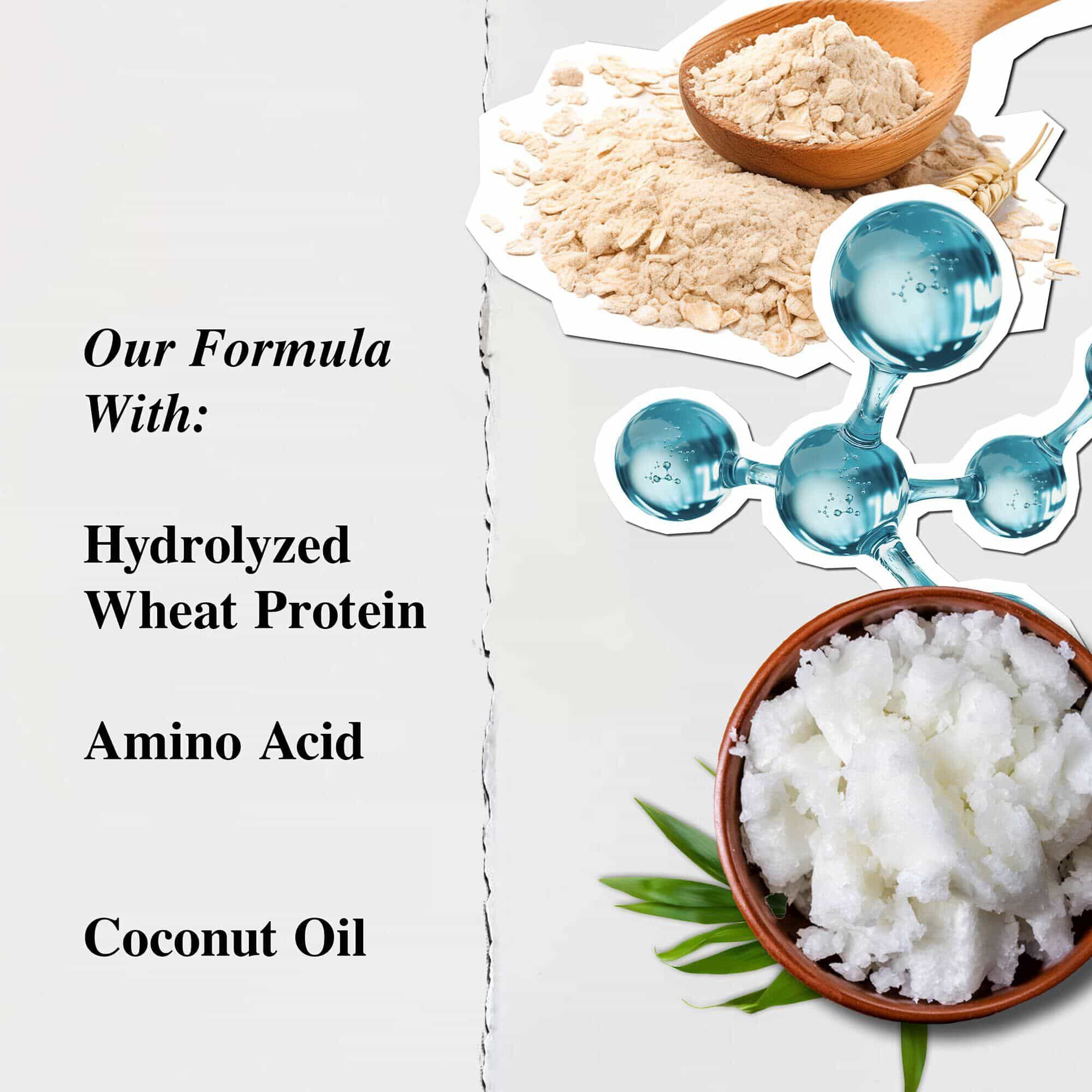 Složeni šamponu Kiehl's Amino Acid – hydrolyzovany pšeničny protein, aminokyseliny, kokosovy olej z fair trade