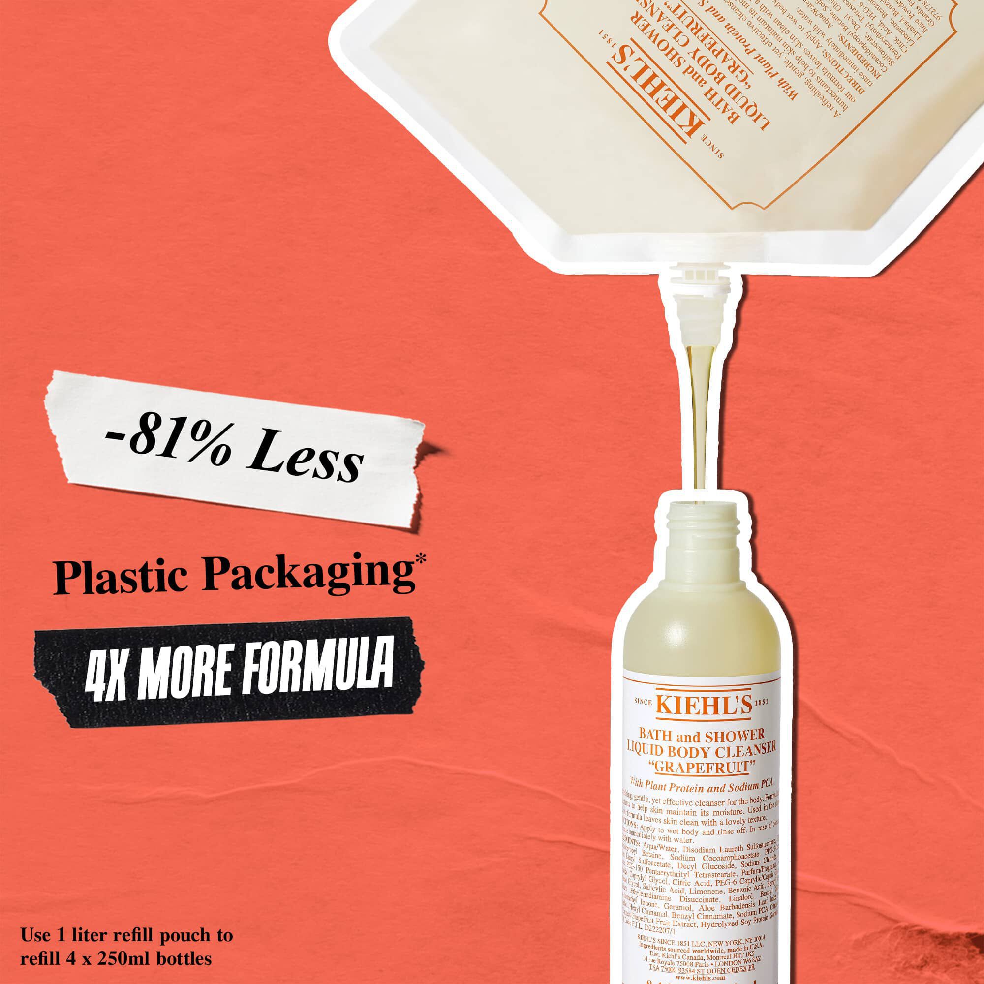 Ekologicke nahradni baleni tekuteho těloveho čisticiho připravku s grapefruitem Kiehl's