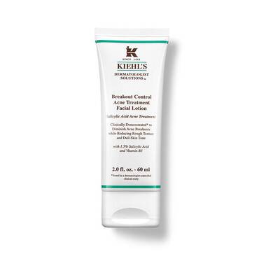 Zpevňovaci pleťova lotion od Kiehl's pro lečbu akne s kyselinou salicylovou a vitaminem B.