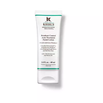 Zpevňovaci pleťova lotion od Kiehl's pro lečbu akne s kyselinou salicylovou a vitaminem B.