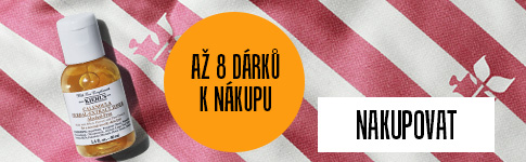 Banner s pruhovanou dekou se čtyřmi produkty, CTA tlačítkem: